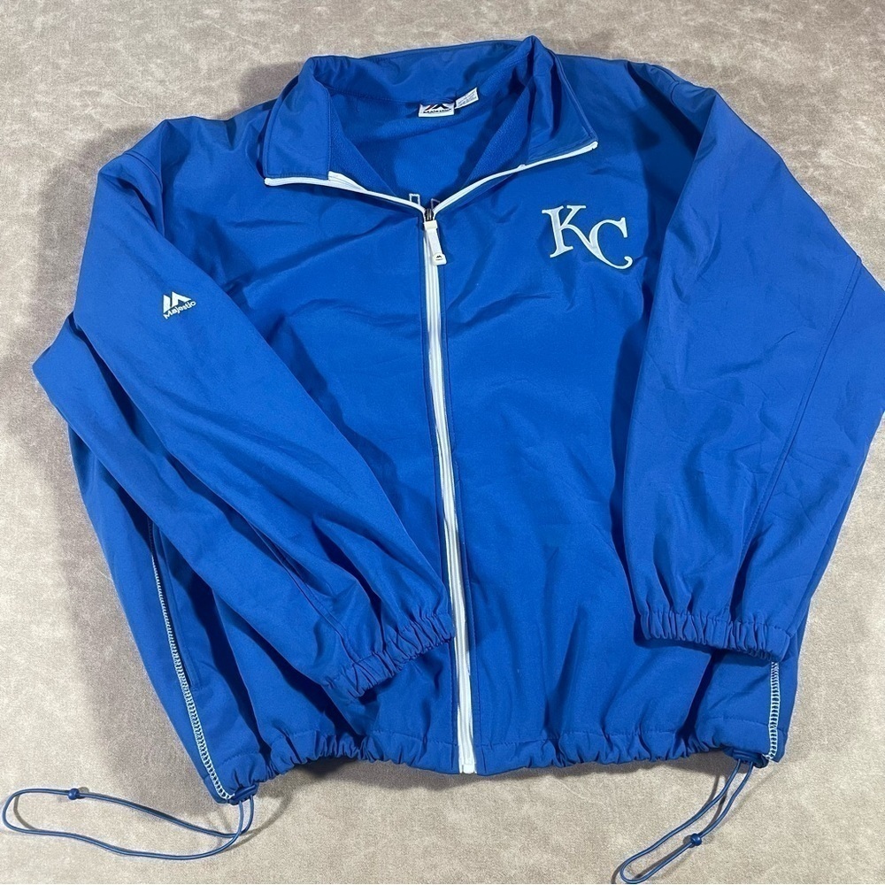 Majestic Kansas City Royals‎ MLB Men’s Full Zip Blue 4XL Jacket